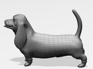 basset hound 3Dモデル