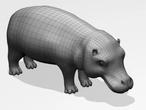 Hippopotamus 3D Model