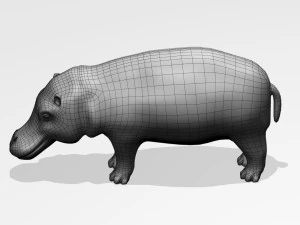 Hippopotamus 3D Model