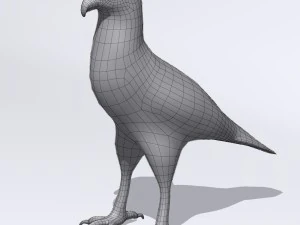 caracara crestada Modelo 3D