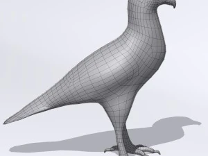 caracara crestada Modelo 3D