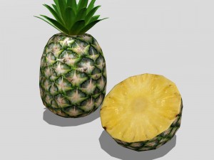 Pineapple 3D मॉडल