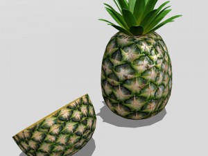 Pineapple 3D मॉडल