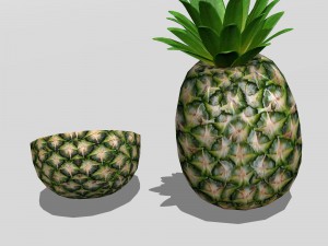 Pineapple 3D मॉडल