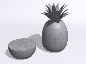 Pineapple 3D मॉडल