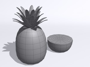 Pineapple 3D मॉडल
