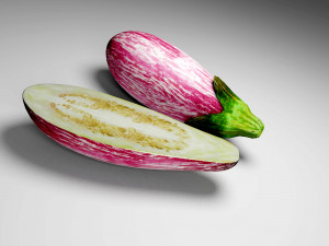 Eggplant 3D मॉडल