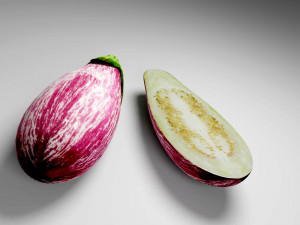 Eggplant 3D मॉडल