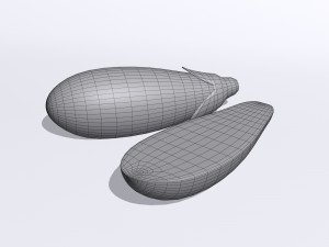 Eggplant 3D मॉडल