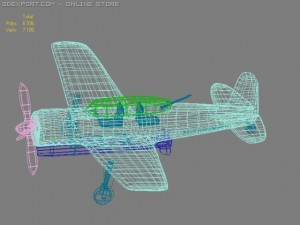 nakajima b6n 3D Модель