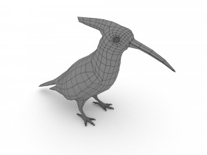 eurasian hoopoe Model 3D