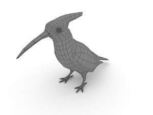 eurasian hoopoe Model 3D