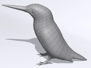 burung pekakak biasa Model 3D