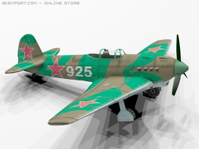 yak 9plane 3D-Modell .c4d .max .obj .3ds .fbx .stl .blend 