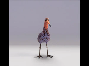 pittima reale dalla coda nera Modello 3D