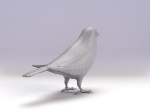 painted bunting 3d 3D Modell