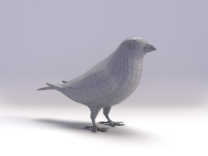 painted bunting 3d 3D Modell