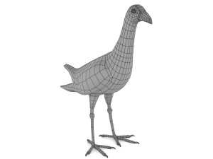 purple swamphen 3D Модель