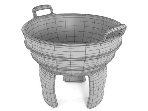 ancient rusty food vessel 3D Model