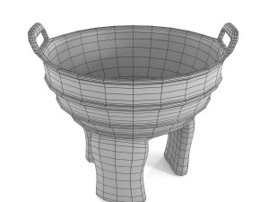 ancient rusty food vessel 3D 模型
