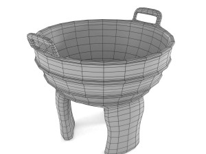 ancient rusty food vessel 3D 模型
