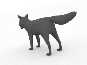 fox printable 3D Принт Модель