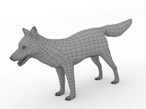 アカギツネ 3Dモデル