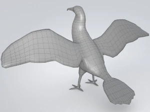 magnificent frigatebird fregata magnificens 3D Model