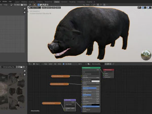 vietnamese pot-bellied pig 3D Model