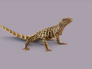 lizard figurine 3D Baskı Modeli