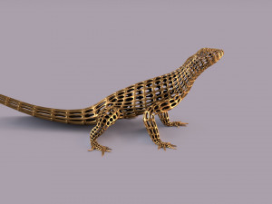 lizard figurine 3D Baskı Modeli