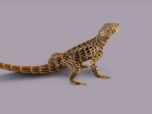 lizard figurine 3D Baskı Modeli