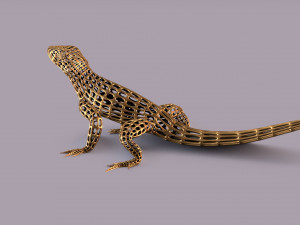lizard figurine 3D Baskı Modeli
