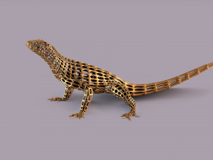 lizard figurine 3D Baskı Modeli