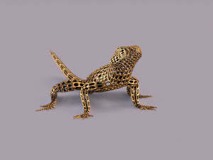 lizard figurine 3D Baskı Modeli