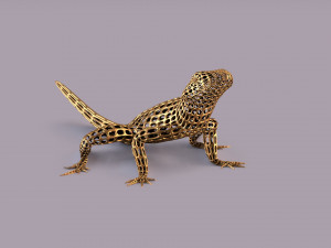 lizard figurine 3D Baskı Modeli