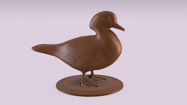 duck figurine 3D 프린트 모델 .c4d .max .obj .3ds .fbx .stl .blend 