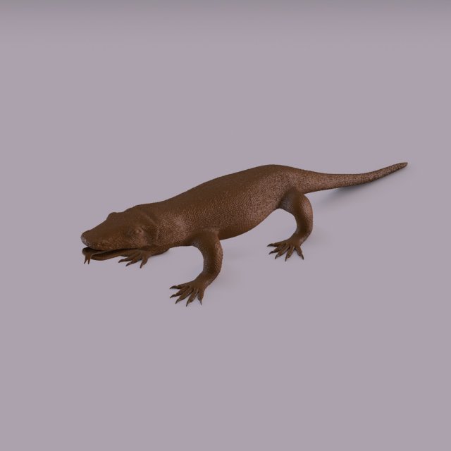 komodo dragon figurine 3Dプリントモデル .c4d .max .obj .3ds .fbx .stl .blend 