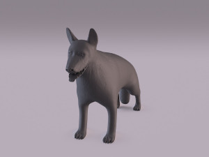 german shepherd 3D-printmodel