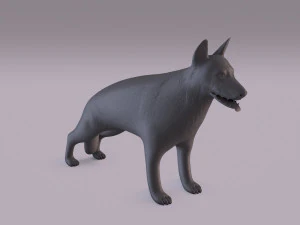немецкая овчарка 3D Принт Модель