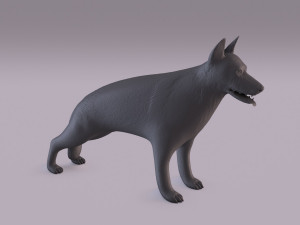 german shepherd 3D-printmodel