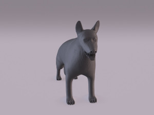 german shepherd 3D-printmodel