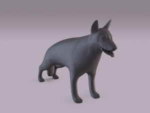 german shepherd 3D-printmodel