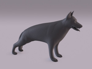 german shepherd 3D-printmodel