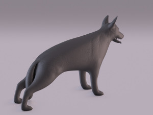 german shepherd 3D-printmodel