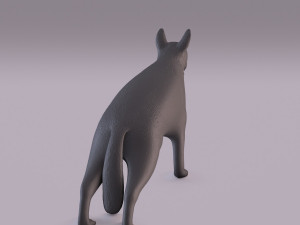 german shepherd 3D-printmodel