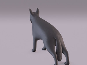 german shepherd 3D-printmodel