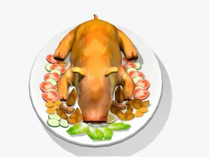 roasted pig 3D Model