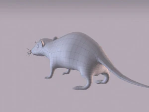 Tikus Coklat Model 3D