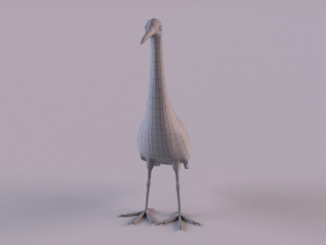 Grey Heron 3D Model